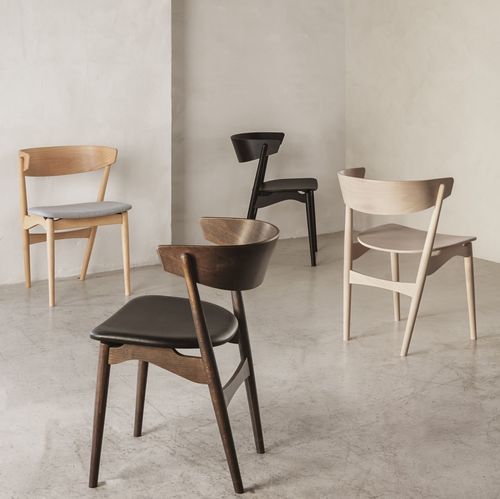 Cтул для столовых скандинавский дизайн - Sibast No 7 - sibast furniture - для интерьера / из шерсти / из кожи