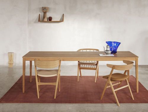 Обеденный стол скандинавский дизайн - Sibast No 2 - sibast furniture - из дуба / из лакированной МДФ / с основанием из дуба