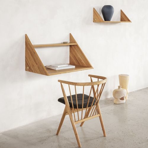 Настенный рабочий стол - XLIBRIS - sibast furniture - современный / из дуба / прямой