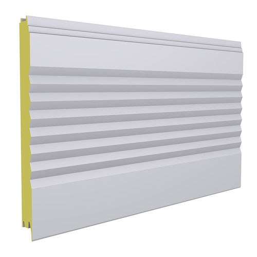 Сэндвич-панель для фасада - POLTHERMA DS - EuroPanels - для стены / металлическая поверхность / прокладка из полиуретана PUR