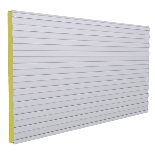 Сэндвич-панель для стены - POLTHERMA CS - EuroPanels - поверхность из оцинкованной стали / прокладка из полиуретана PUR / прокладка из полиизоцианурата PIR