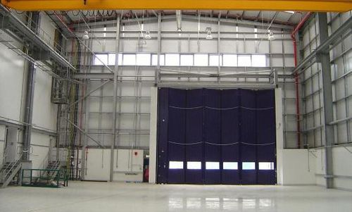 Складное промышленные ворота - ESAVIAN : TYPE 1200 - Jewers Doors - из алюминия / герметичное / для ангара
