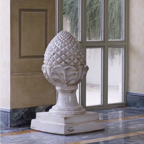 Скульптура из терракоты - Pigna - Laboratorio Sanrocco - напольная / белая / коричневая