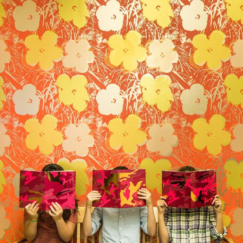 Современный обои - FLOWERS - FLAVOR PAPER - из полиэстера / в цветочек / позолоченный
