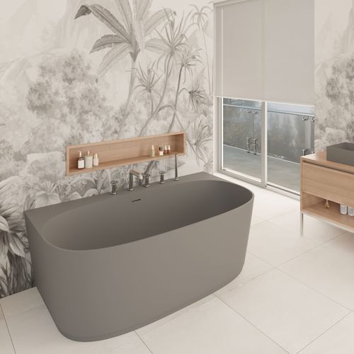 Овальная ванна - River - QUARE DESIGN - для жилых зданий / для профессионального использования / из полимера