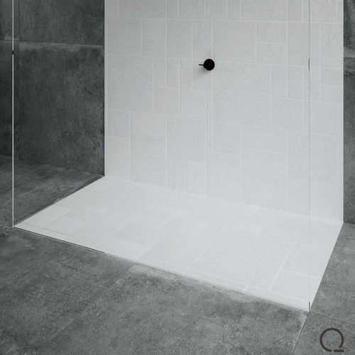 Прямоугольный душевой поддон - Mondrian - QUARE DESIGN - встраиваемый / на уровне пола / ультратонкий