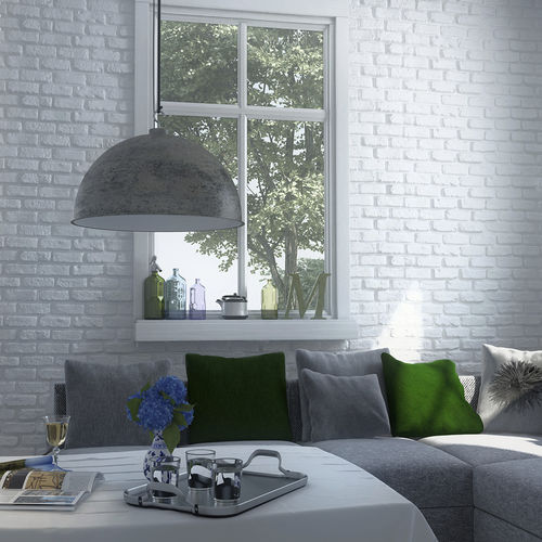 Облицовочная пластина имитация кирпича - LOFT - STEGU SP. Z O.O. - из цемента / внутренняя / для наружного использования