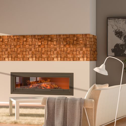 Декоративная панель для настила - WOOD : QUADRO - STEGU SP. Z O.O. - настенная / из дерева / текстурированная