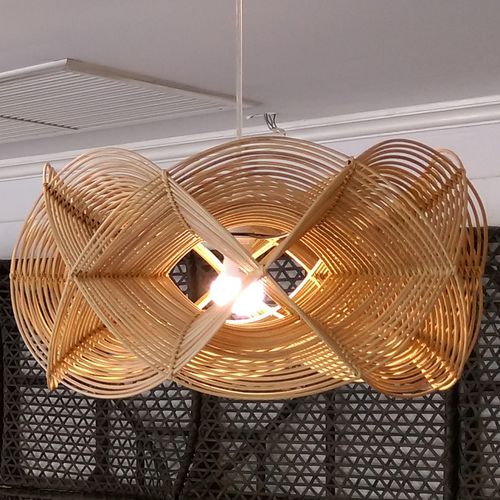 Подвесная лампа - NARRA : C16LM-031 - Corner 43 Decor - из ротанга / современная / проводная