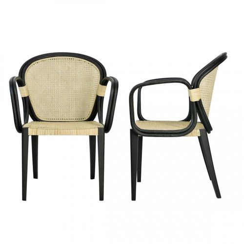 Классический cтул для столовых - WINSTON : Y14CH-003 - Corner 43 Decor - для интерьера / из ротанга / с основанием из тикового дерева