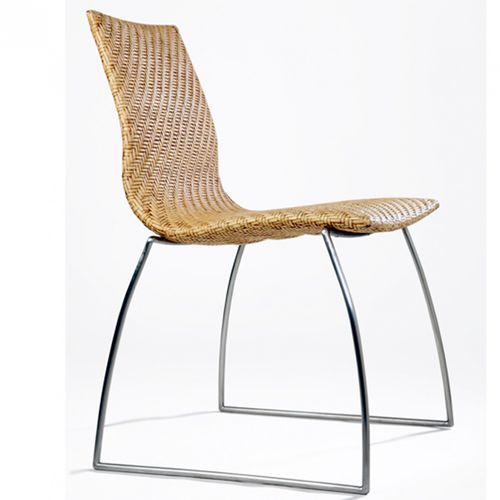 Современный cтул для столовых - CHAYAKOM : J07CH-0004 - Corner 43 Decor - для интерьера / из ротанга / из алюминия