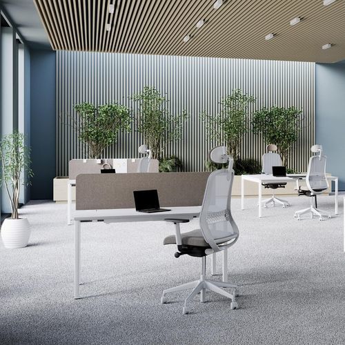 Напольный рабочий стол - BSPACE - Nowy Styl - современный / из дерева / из фетра