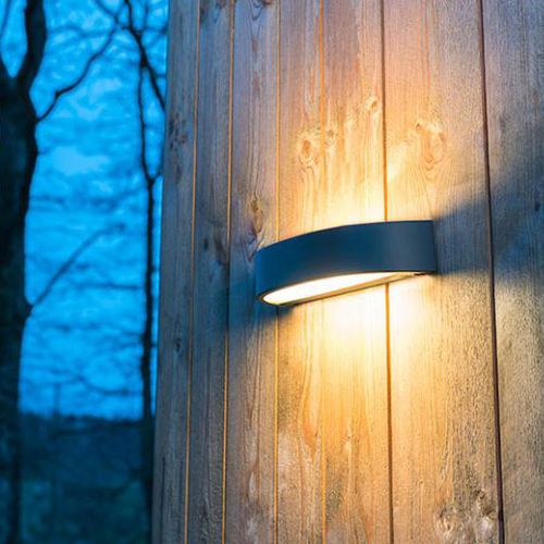Современный настенный светильник - CURVE - SG LIGHTING - для наружного применения / из алюминия / из стекла