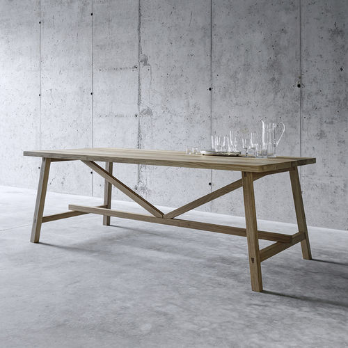 Современный стол - PIAZZALUNGA  - Fioroni Design - из дуба / прямоугольный