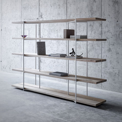Современный стеллаж - SAMEDAN - Fioroni Design - из дуба / из орехового дерева / из цельной древесины