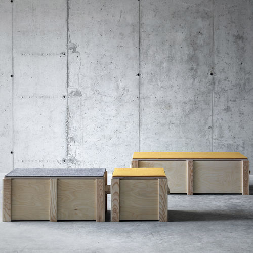 Современный журнальный столик - KREFELD - Fioroni Design - из ясеня / из фанеры / из березы