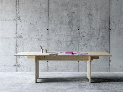 Современный стол - TINO - Fioroni Design - из дуба / из лиственницы / прямоугольный