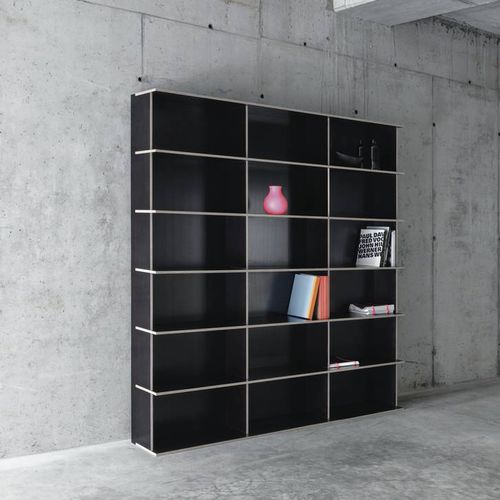 Модульный книжный шкаф - J.M.B/3.6 - Fioroni Design - современный / для офиса / из фанеры