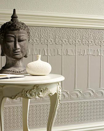 Настенная декоративная панель - ART NOUVEAU - Lincrusta - из натуральной смолы / текстурированная