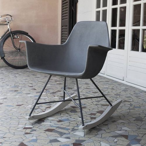 Современный cтул - HAUTEVILLE - Lyon Béton - для наружного применения / для интерьера / из бетона