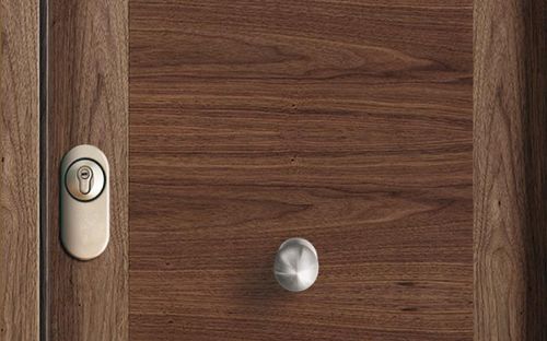 Дверь для интерьера - H MODEL  - NORMA DOORS - из орехового дерева / створчатая / заподлицо