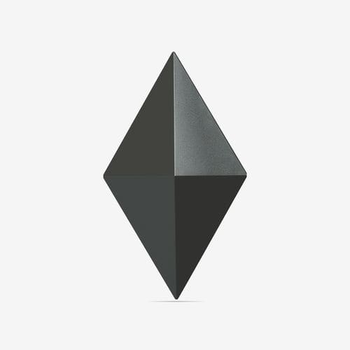 Разделитель пространства из алюминия - FACET COLOR  - Bloomming - из графита / из PC ABS / для офиса