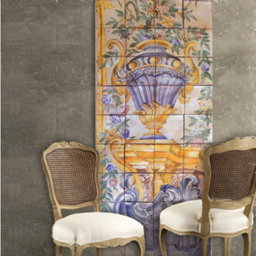 Плитка из керамики - I FASTI DEL GATTOPARDO PANNELLO MAIOLICA - SCIANNA CERAMICHE - для интерьера / настенная / с рисунком