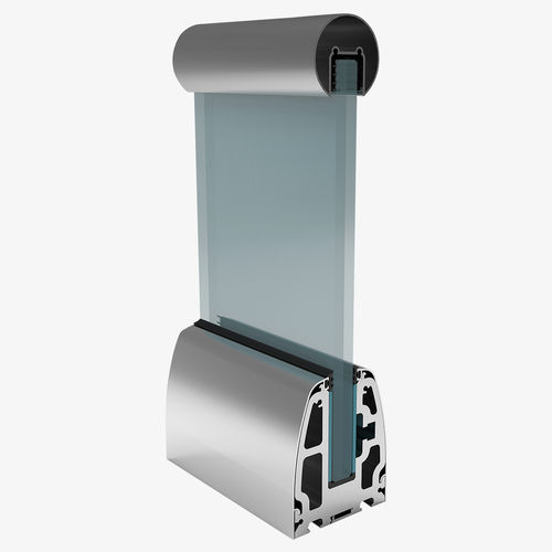 Ограждение из стекла - SMARTBASE K100 - ARFEN - из алюминия / со стеклянными панелями / решетчатое