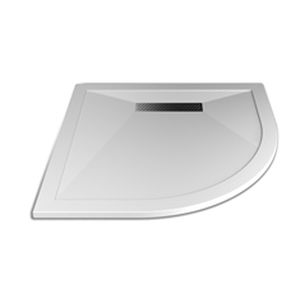 Угловой душевой поддон - 1189205 - Aqualux Bathroom Design - напольный / ультратонкий / из минерального сплава