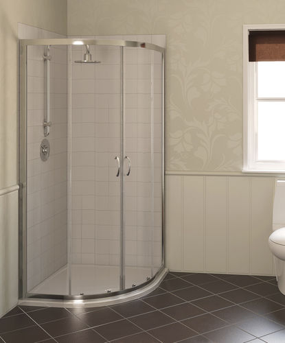 Раздвижная перегородка для душа - AQUA4: 11740 SERIES - Aqualux Bathroom Design - изогнутая / угловая
