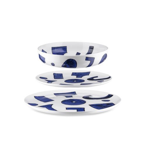 Тарелка для сервировки - Itsumo - ALESSI S.P.A. - круглый / из фарфора / для профессионального использования