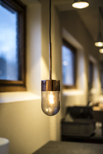Подвесная лампа - VOX - Ruben Lighting - из стекла / из меди / из железа