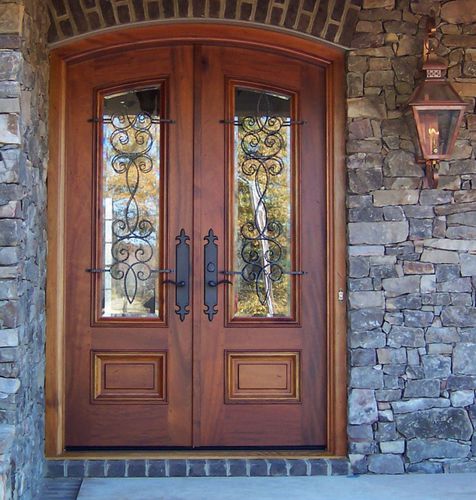 Входная дверь - DONNLEY 513 - AppWood - из дерева / створчатая / полузастекленная