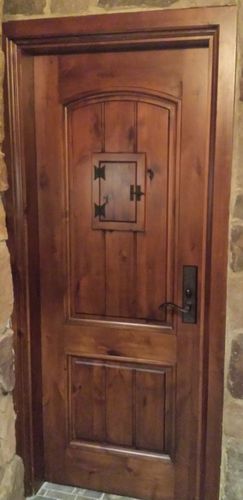 Дверь для интерьера - APP-TUSCAN - AppWood - из дерева / створчатая / полузастекленная