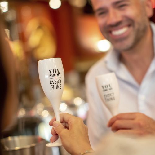 Бокал для шампанского из переработанного пластика - CHEERS No. 1 YOU ARE MY - Koziol - для профессионального использования