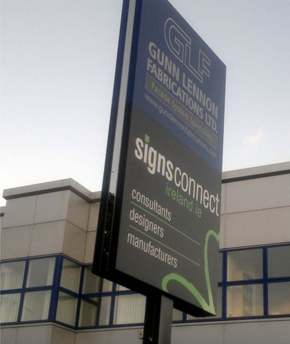 Напольная сигнальная табличка - SCI PYLON - Signs Connect Ireland - двусторонняя / для наружного применения