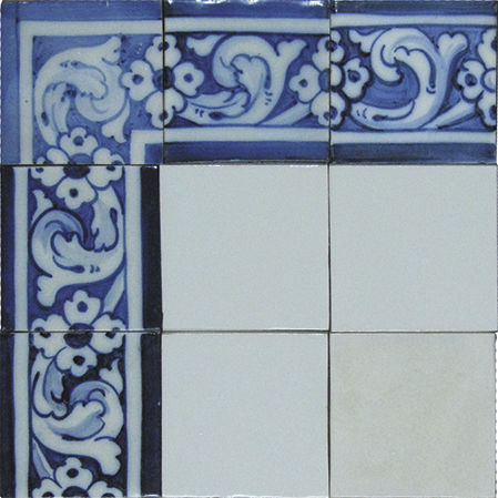 Фриза из глазированной керамики - HAND PAINTED - New Terracotta - из терракоты / настенная