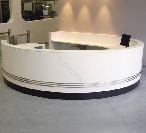 Полукруглая административная стойка - KKR KINGKONREE - из акрила / из Solid Surface