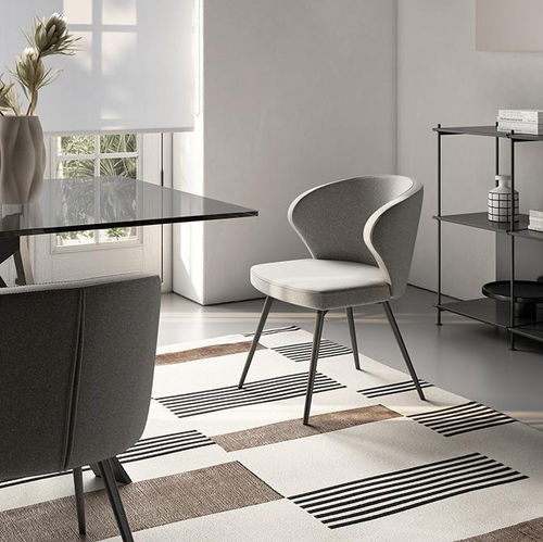 Современный cтул - DAFNE - pezzani home collection - для интерьера / из ткани / из кожи
