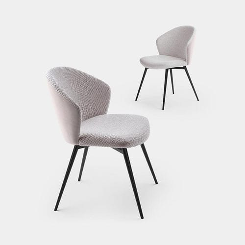 Современный cтул - POLLY - pezzani home collection - для интерьера / из ткани / из фанеры