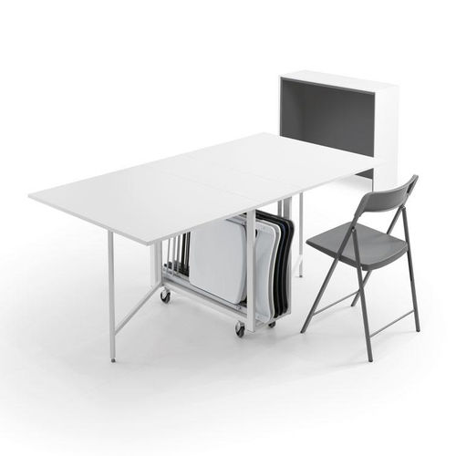 Современный стол - ARCHIMEDE - pezzani home collection - из ламината / с основанием из алюминия / прямоугольный