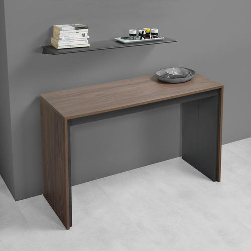 Современный стол-консоль - LEONARDO  - pezzani home collection - из ламината / с основанием из алюминия / прямоугольный