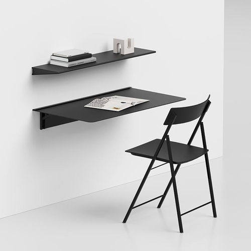 Настенный рабочий стол - PLANA - pezzani home collection - современный / из алюминия / прямой