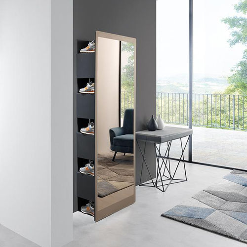 Отдельностоящее зеркало - SLIDE - pezzani home collection - современное / прямоугольное / из ламината