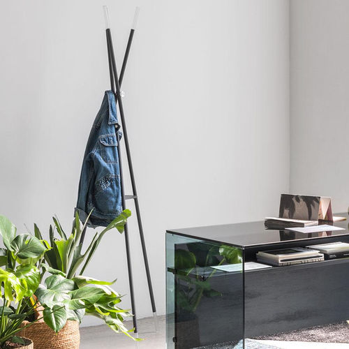 Вешалка для верхней одежды на ножке - STILO - pezzani home collection - современная / из стали / черная
