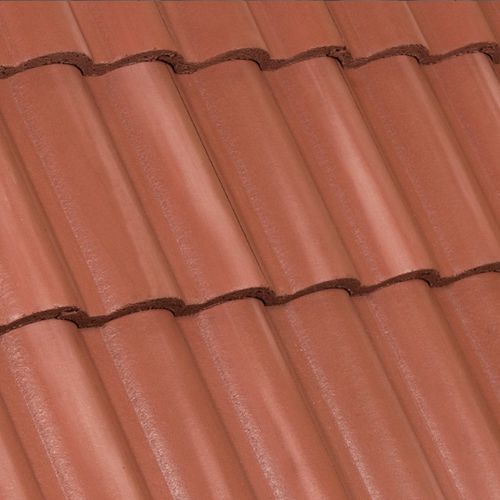 Черепица с замковым соединением - TUSCANY : SMOKED FIRECLAY - Crown Roof Tiles - из бетона