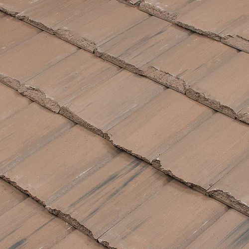 Плоская черепица - BERMUDA RUSTIC SHAKE - ENTEGRA ROOF TILE - из бетона / большая форма