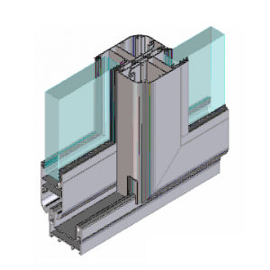 Дверной профиль из алюминия - EFP 55 SLIDING W&D - European Facade Products - акустический / для обеспечения безопасности