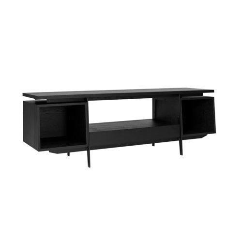 Современная тумба под телевизор - CONTE - MINT Furniture - низкая тумба под телевизор / со встроенным ящиком / из дуба