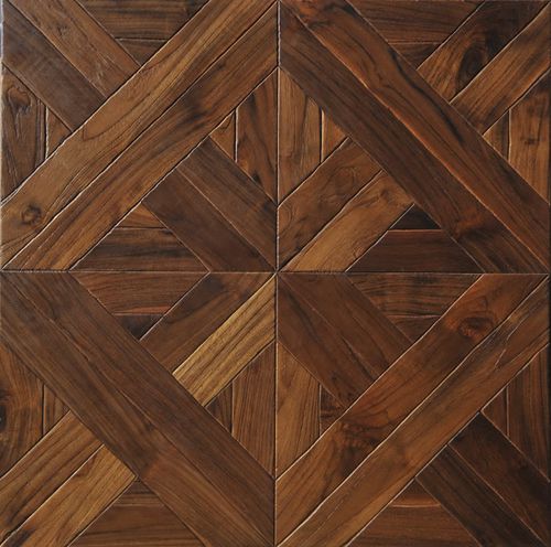 Паркет из паркетной доски - SQUARE GRAND PALAIS OLD STYLE: WHITE OAK - TEKA Parquet - из белого дуба / на гвоздях / плавучий